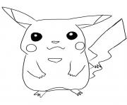 Coloriage pikachu 83