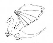 Coloriage dragon facile 120