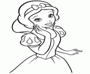 Coloriage princesse disney facile