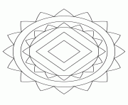 Coloriage mandala facile 149