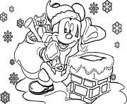 Coloriage Disney noel color