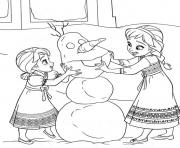 Coloriage disney noel reine des neiges