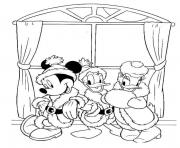 Coloriage mickey disney noel 14