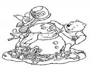 Coloriage winnie the pooh disney noel 12