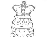 Coloriage le roi minion