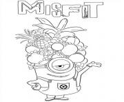 Coloriage minion de moi moche et mechant misfit