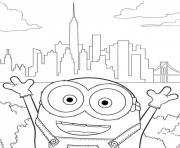 Coloriage minion a toronto