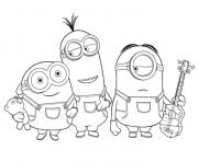 Coloriage minions 2017