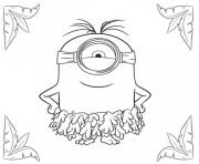 Coloriage minion dans la foret