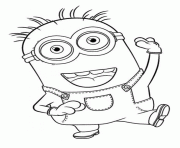 Coloriage minion de moi moche et mechant 23