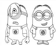 Coloriage minion de moi moche et mechant 4