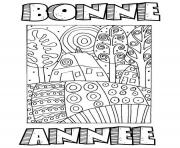 Coloriage adulte bonne annee g 1