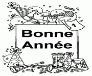 Coloriage bonne annee