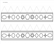 Coloriage couronne des rois petit maternelle