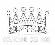 Coloriage couronne des rois maternelle