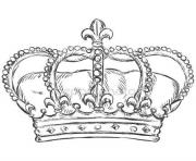 Coloriage couronne des rois royal crown