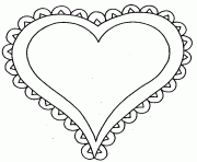 Coloriage coeur 92