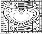 Coloriage coeur saint valentin 112