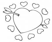 Coloriage coeur amour 38