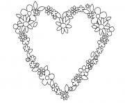 Coloriage coeur saint valentin 148