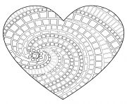 Coloriage coeur saint valentin 149