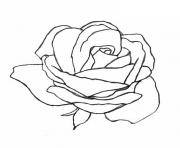 Coloriage rose et coeur 145