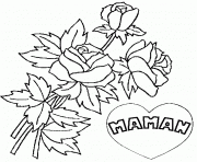 Coloriage fleurs pour l amour de maman