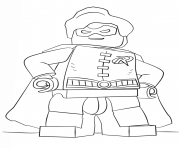 Coloriage lego batman robin