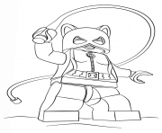 Coloriage lego catwoman batman