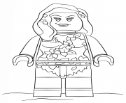 Coloriage lego batman poisin ivy