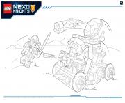 Coloriage Lego Nexo Knights LE REPAIRE VOLCANIQUE DE JESTRO 2