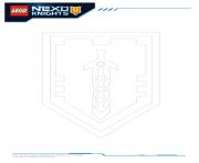 Coloriage Lego Nexo Knights Shields 7