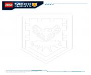 Coloriage Lego Nexo Knights Shields 3