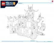 Coloriage Lego Nexo Knights LE REPAIRE VOLCANIQUE DE JESTRO 1