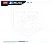 Coloriage Lego Nexo Knights Shields 6