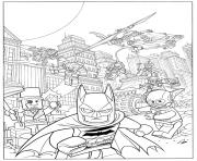 Coloriage lego batman fash action movie 2017