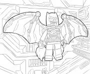 Coloriage lego batman fly