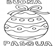 Coloriage buona pasqua