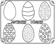 Coloriage joyeuse paques