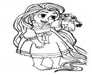 Coloriage bebe raiponce princesse disney cute