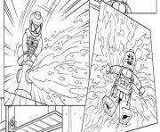 Coloriage lego marvel super heros dc comics