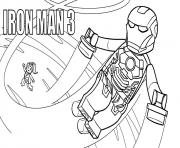 Coloriage lego marvel iron man 3