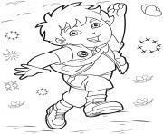 Coloriage diego dora exploratrice ont du plaisir