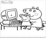 Coloriage peppa pig 75