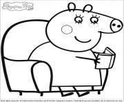 Coloriage peppa pig 124