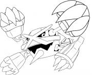 Coloriage pokemon mega evolution Metalosse 376