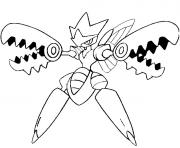 Coloriage pokemon mega evolution Cizayox