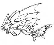 Coloriage pokemon mega evolution Leviator 130