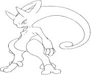 Coloriage pokemon mega evolution Y Mewtwo 150