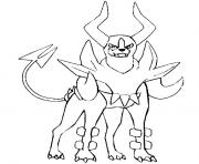 Coloriage pokemon mega evolution Demolosse 229